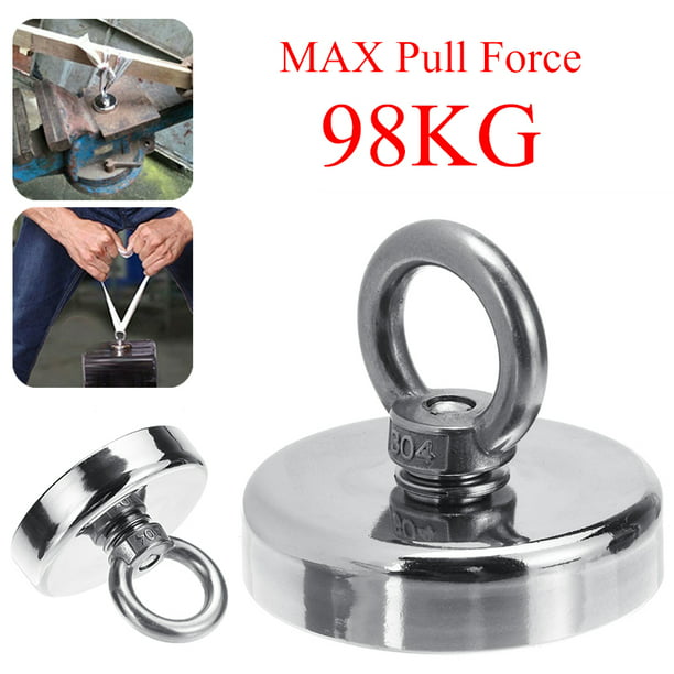 Heavy Duty Powerful 300KG Permanent Recovery Detector Double Magnet Fishing 